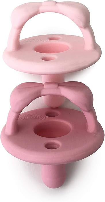 Itzy Ritzy Silicone Pacifiers for Newborn - Soother Pacifiers Feature Collapsible Handle & Two Ai... | Amazon (US)