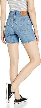 Levi's Women's Premium 501 Mid Thigh Short | Amazon (US)