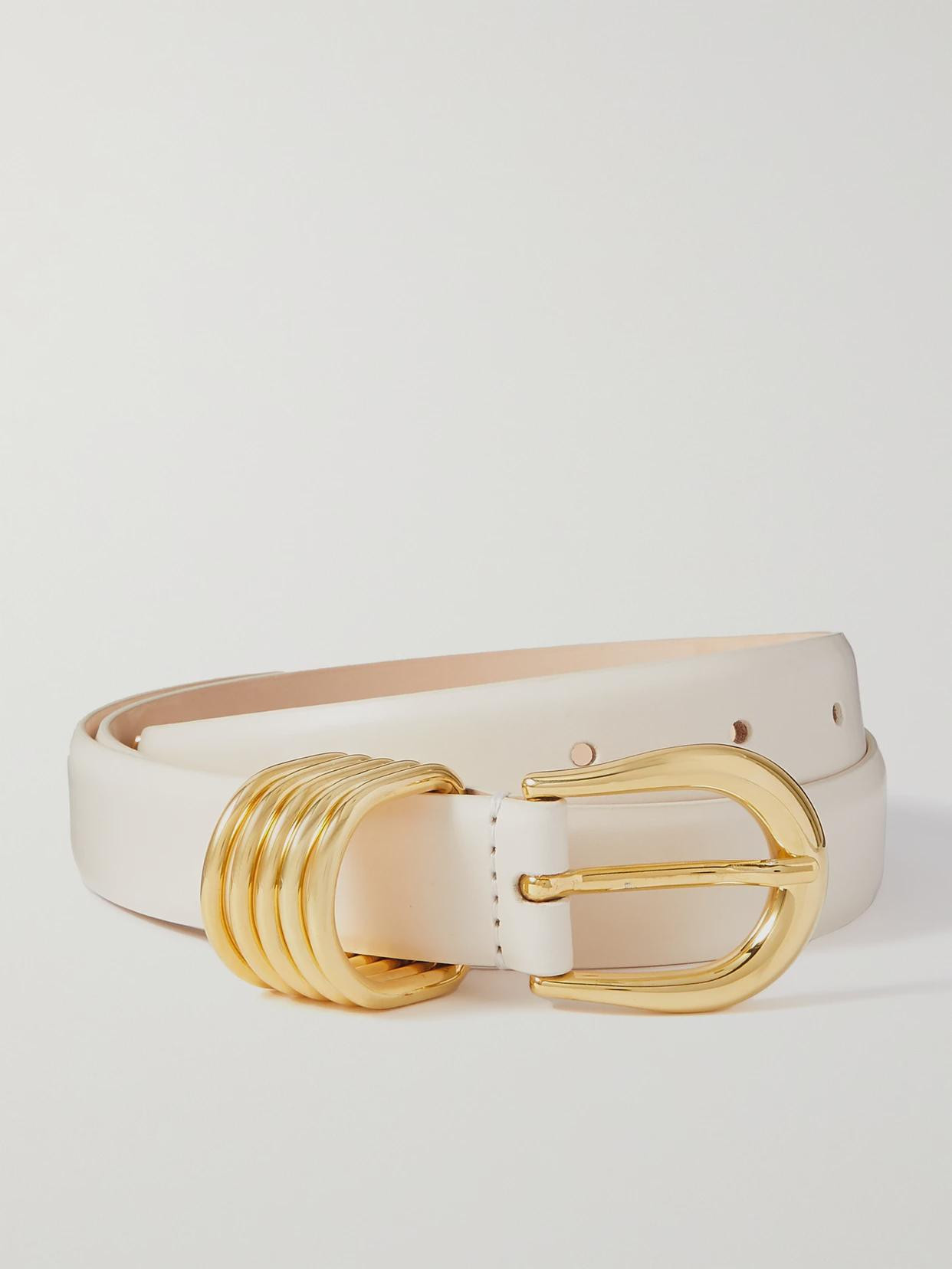 Déhanche - Hollyhock Leather Belt - Ivory | NET-A-PORTER (US)