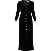 Saloni Velvet Dress With Buttons | Balardi (US & Canada)