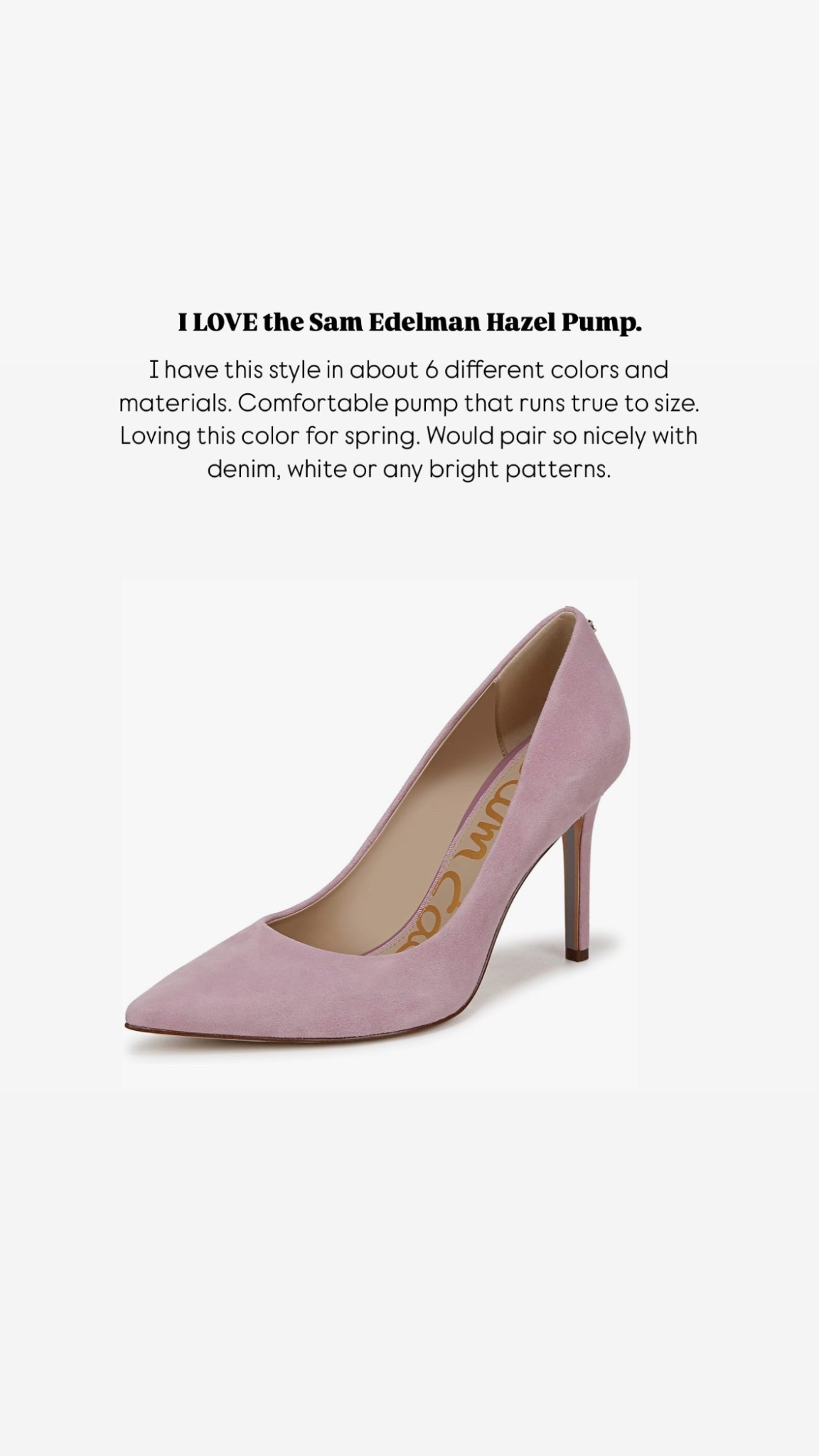 Really one of my most favorite styles! Loving this color for spring  

#LTKSeasonal #LTKStyleTip #LTKShoeCrush