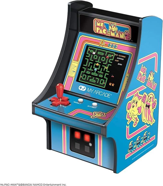 My Arcade Micro Player Mini Arcade Machine: Ms. Pac-Man Video Game, Fully Playable, 6.75 Inch Col... | Amazon (US)