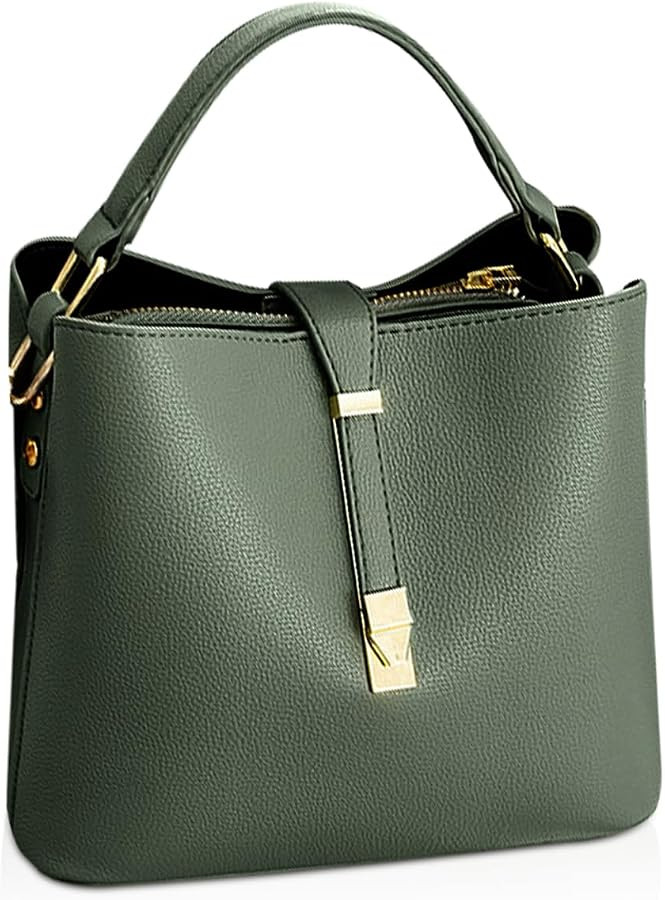 NICOLE & DORIS Damen Leder Handtasche Designer Frauen Umhängetasche Beuteltasche Schultertasche ... | Amazon (DE)