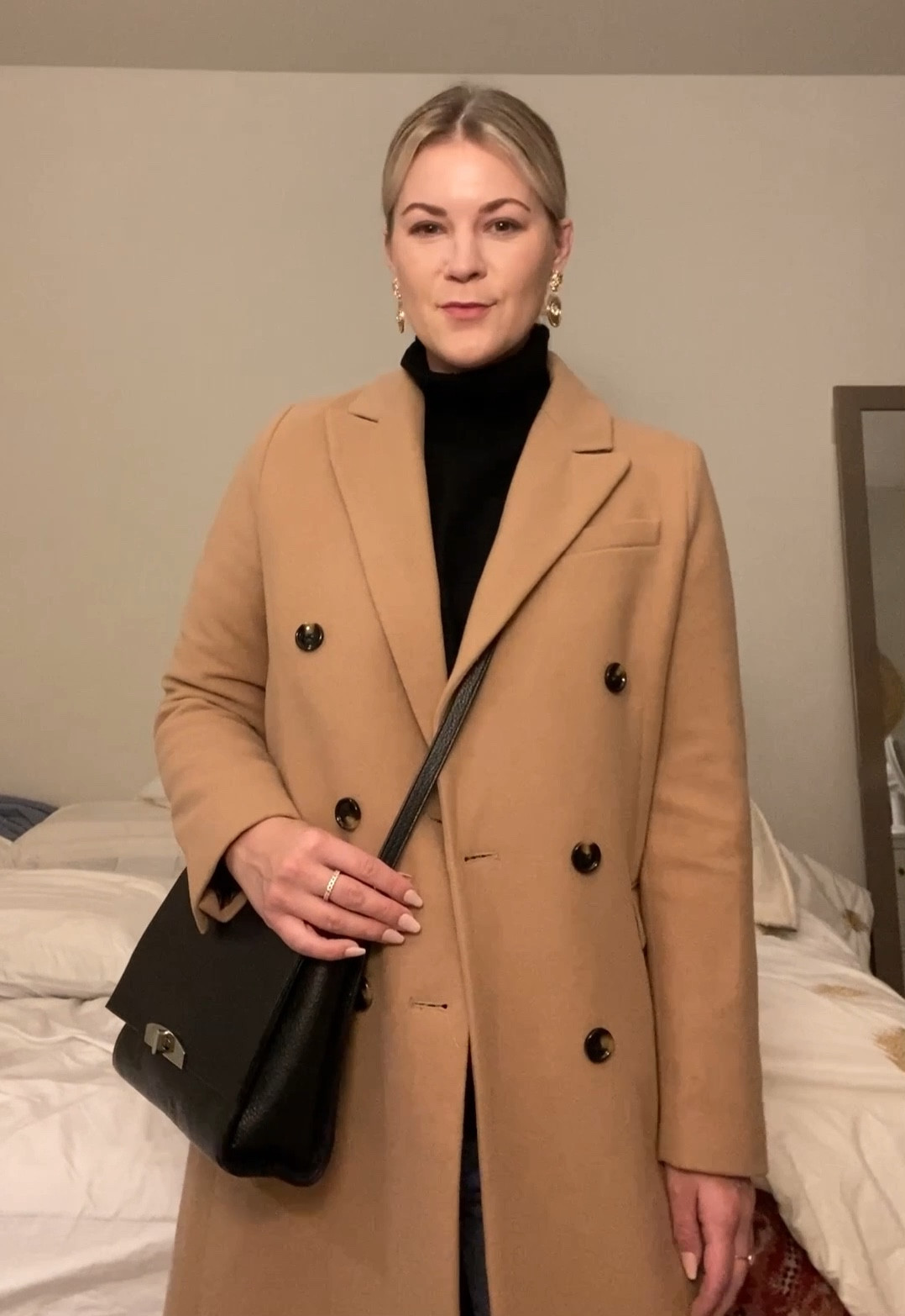 Camel coat, turtleneck - date night 

#LTKunder100 #LTKworkwear #LTKstyletip