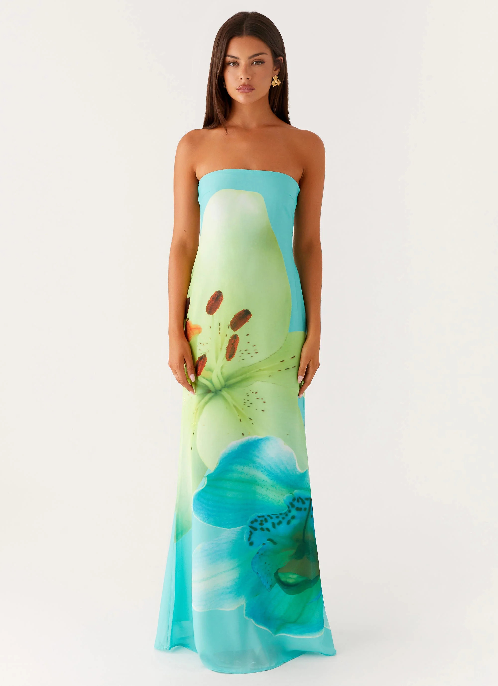 Darcy Maxi Dress - Turquoise Floral | Peppermayo (Global)
