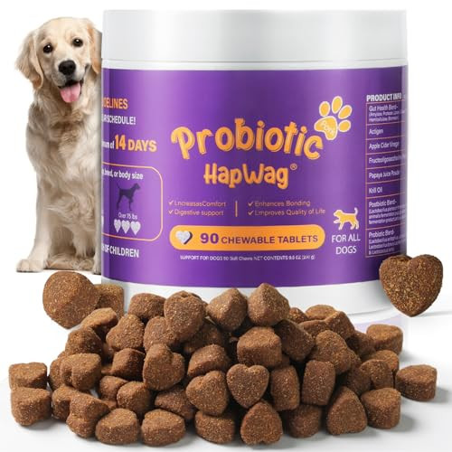 Probiotics for All Breeds and Ages Dogs, Support Gut Digestive Health, Anti Diarrhea, Constipation Relief, No More Allergies, Dog Supplements - Pork Flavor - 90 Soft Chews | Amazon (US)