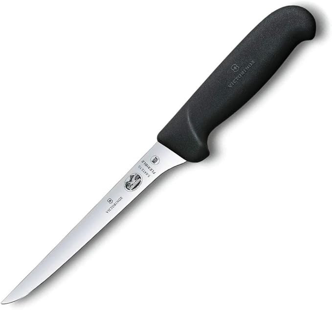 Victorinox Swiss Army Cutlery Fibrox Pro Boning Knife, Flexible Blade, 6-Inch, Black | Amazon (US)