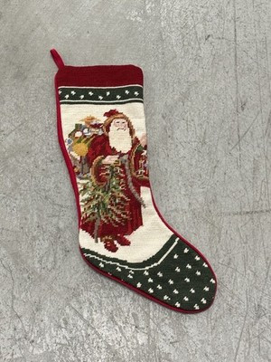 Vintage Needlepoint Father Christmas Stocking Santa | eBay US