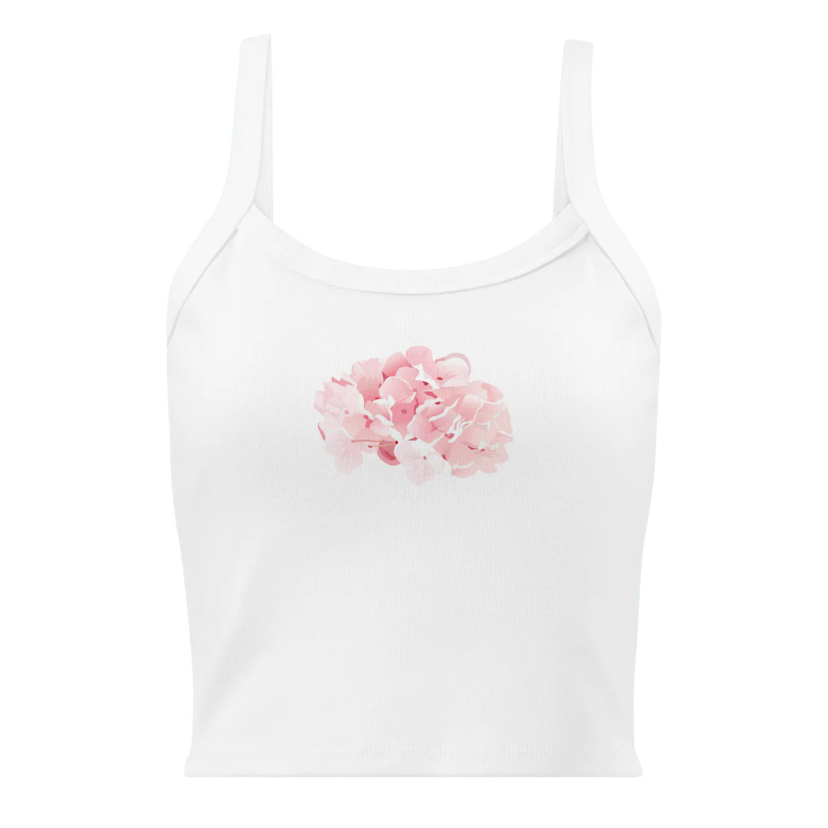 Pink Hydrangea Flower Tank Top | Polychrome Goods