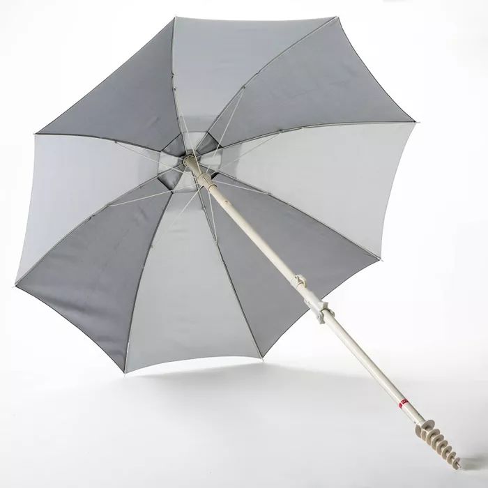 6' Portable Beach Umbrella Black/White - Hearth & Hand™ with Magnolia | Target