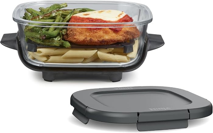 Ninja 6 Cup CleanCrisp Glass Container with Leak-Proof Storage lid, Compatible with Ninja Crispi... | Amazon (US)
