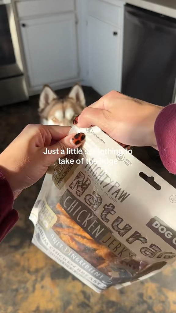 Chicken jerky treat time 

 #LTKdayinmylife #LTKmorningroutine #LTKfoodie