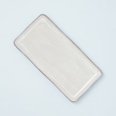 7" x 14" Glazed Stoneware Serving Platter - Hearth & Hand™ with Magnolia | Target