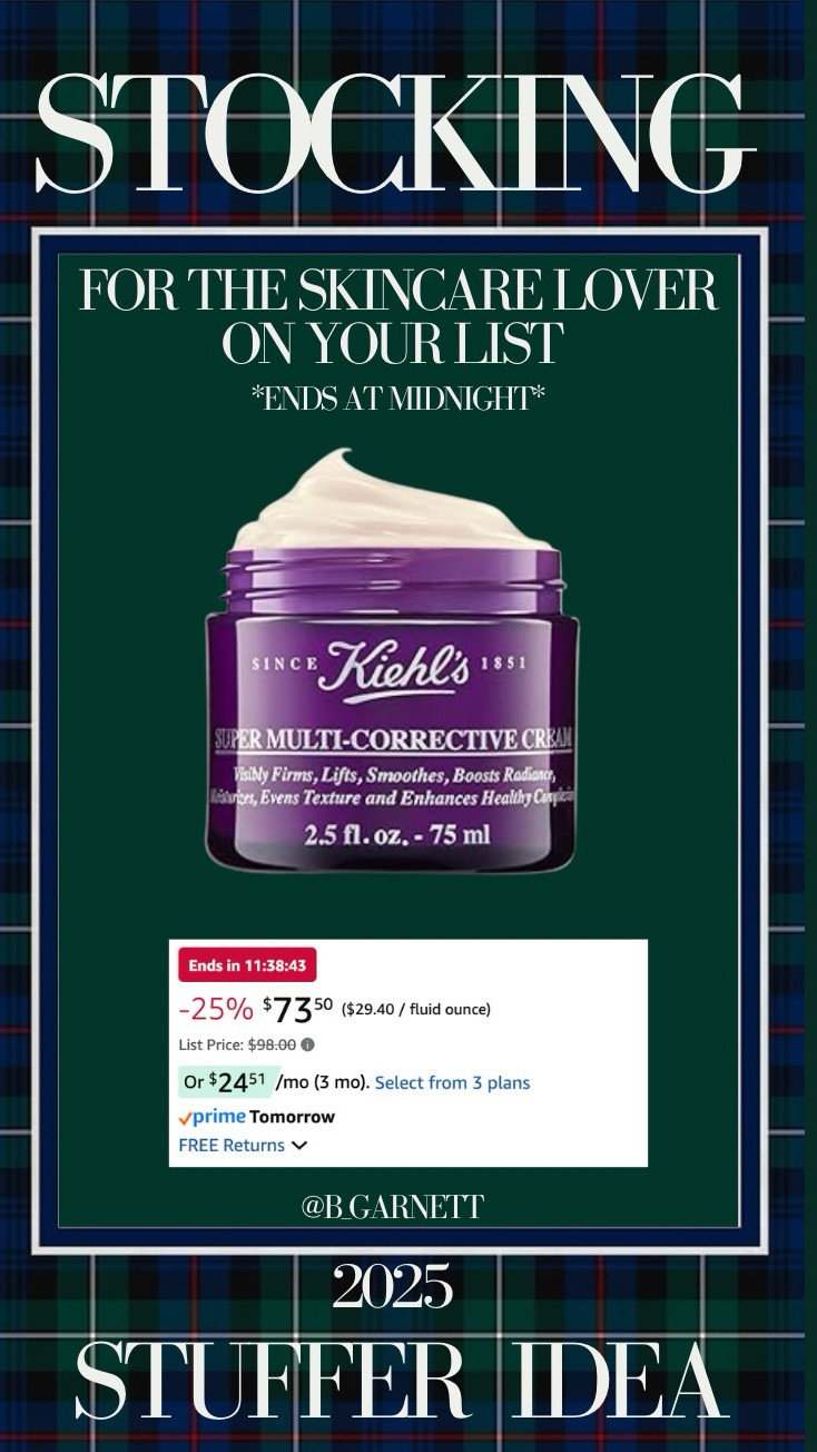Amazon sale on Kiehl’s through midnight! Perfect stocking stuffer! 

Sticking stuffer idea | gifts for her | gifts for mom 

#LTKGiftGuide #LTKSaleAlert #LTKHoliday