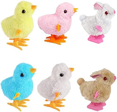 CICITOYWO Bunny and Jumping Chick Wind Up Toys Novelty Chicken Hopping Windup Toy for Kids Toddle... | Amazon (US)