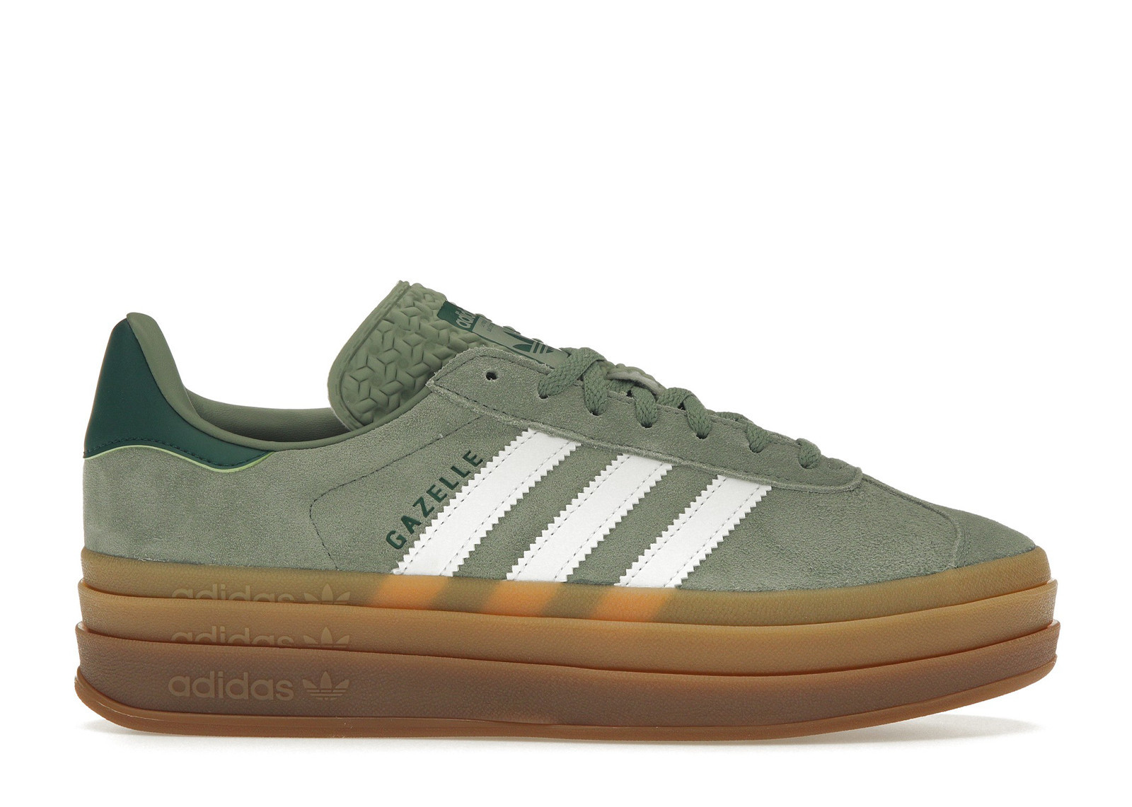 adidas Gazelle Bold Silver Green Gum (Womens) | StockX