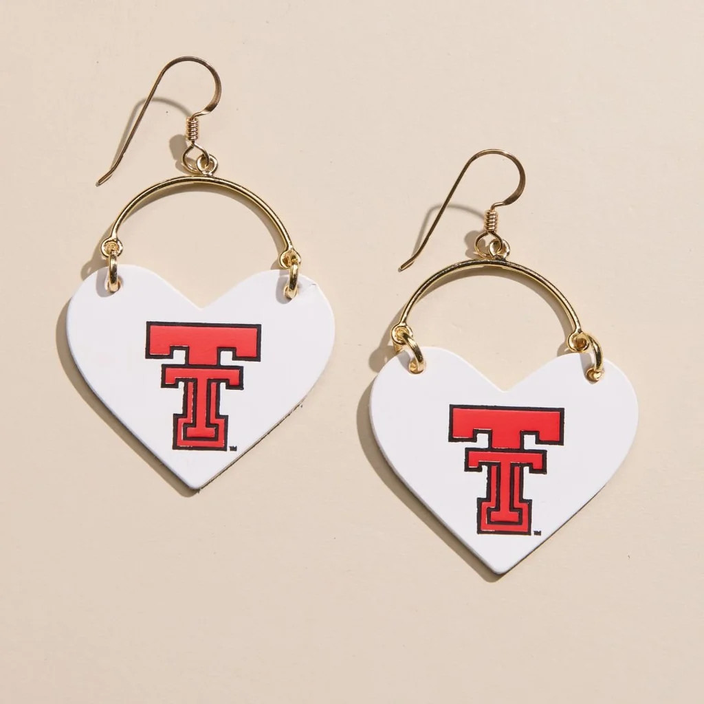 White Texas Tech Logo Lover | Nickel and Suede