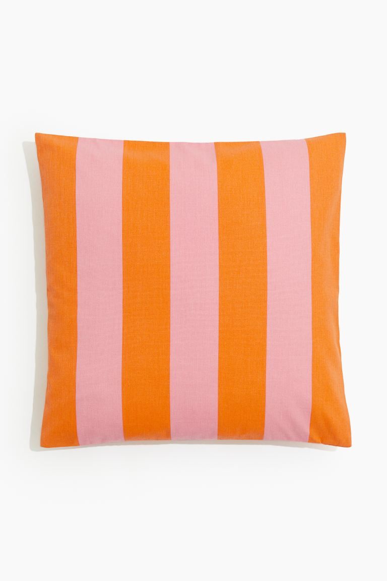 Outdoor Cushion Cover - Light pink/striped - Home All | H&M US | H&M (US + CA)