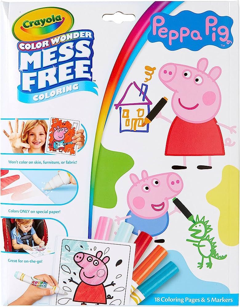 Crayola Peppa Pig Color Wonder, Mess Free Coloring Activity Set, Toddler Coloring Kit, Peppa Pig ... | Amazon (US)