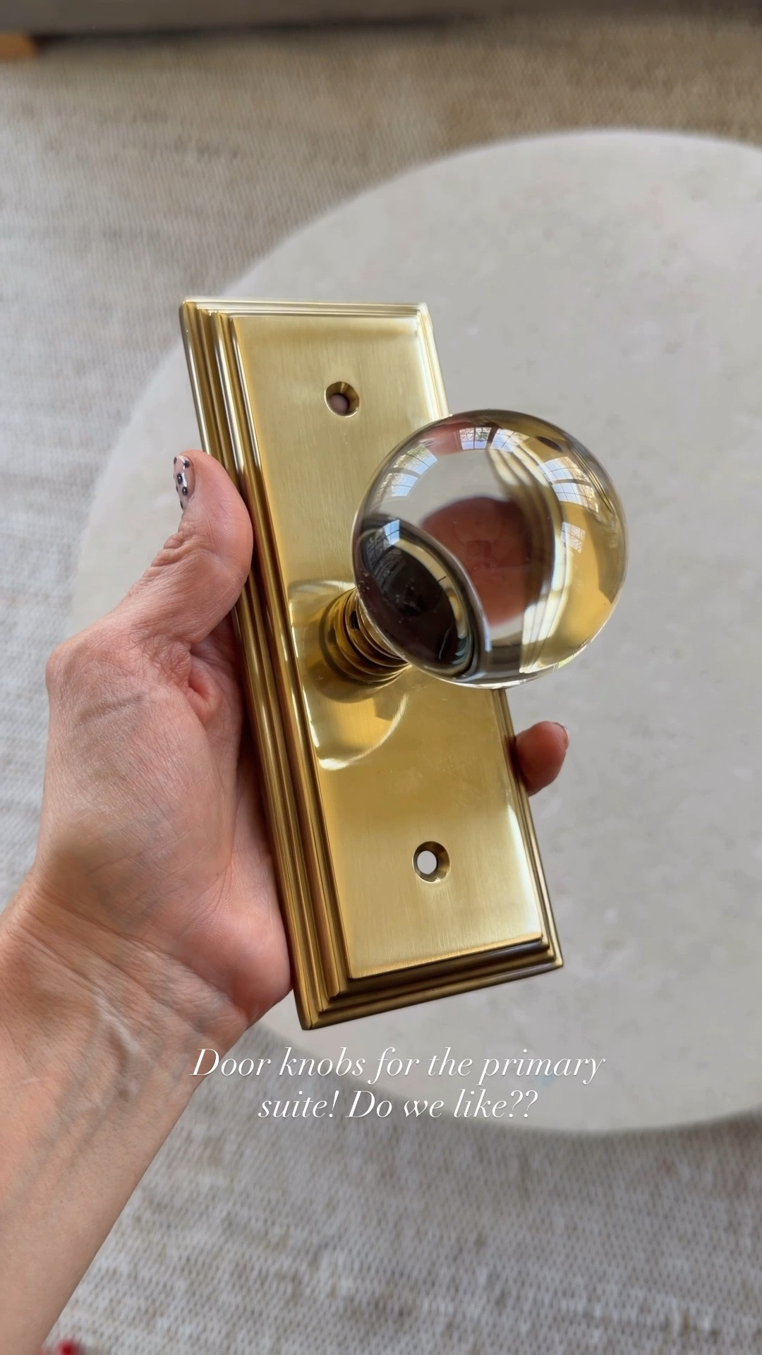 Door knobs for the primary suite! Do we like???

#LTKHome #LTKOver40 #LTKmomlife