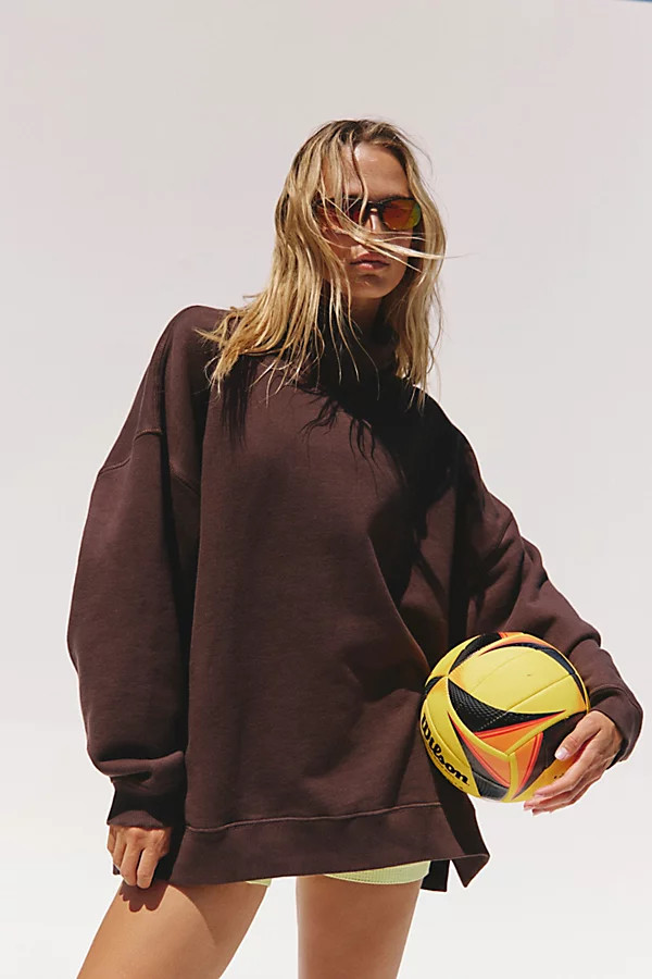 A Cut Above Mock Neck Pullover Sweatshirt | Free People (Global - UK&FR Excluded)