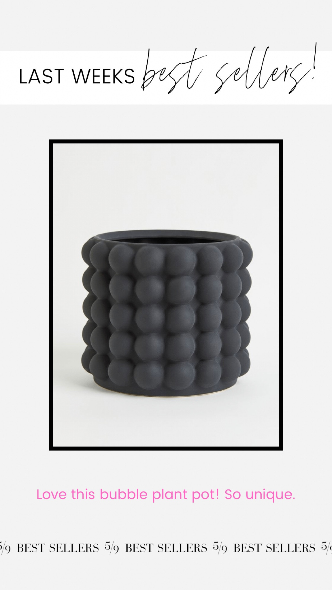 Bubble plant pot // H&M home 

#LTKhome #LTKunder50