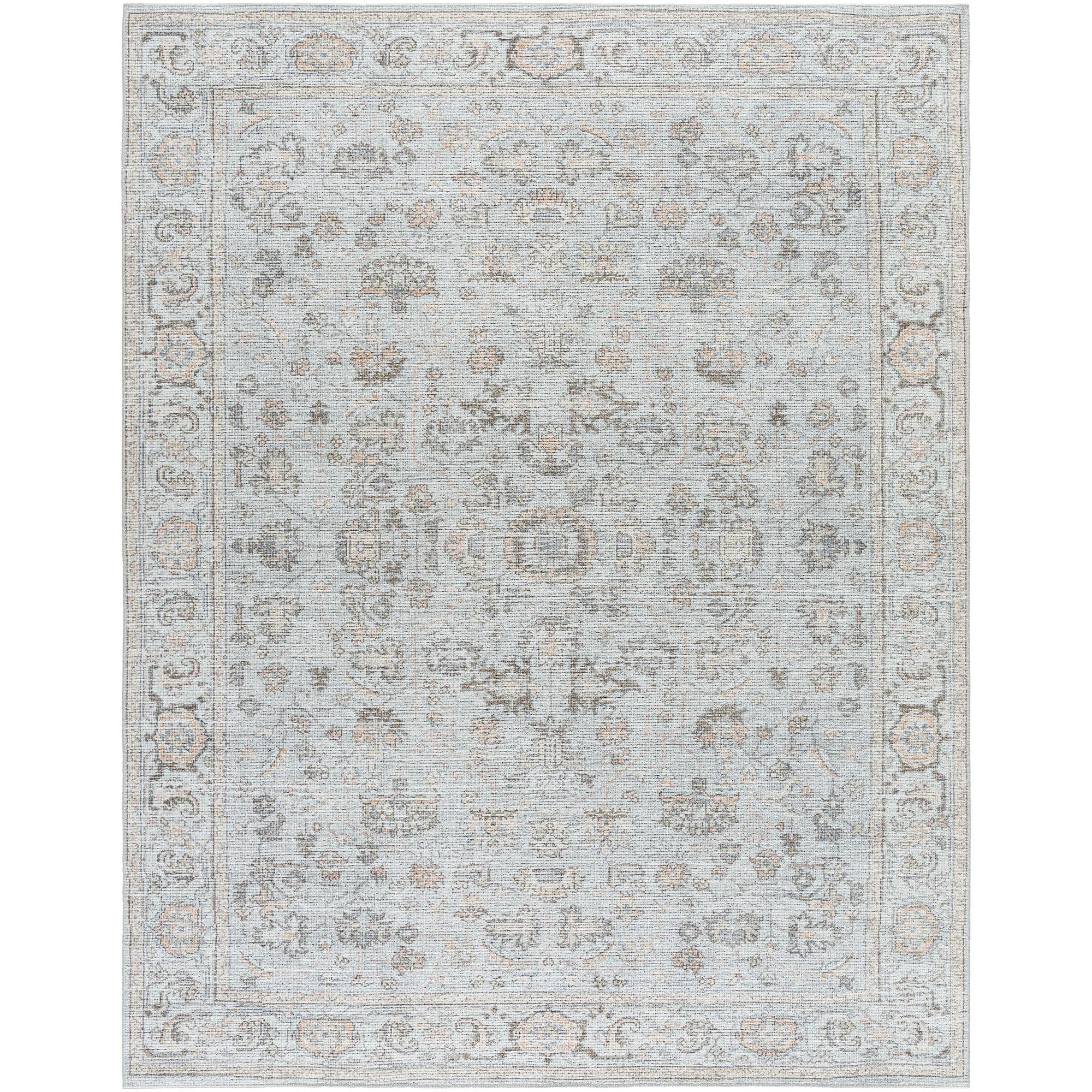 Our PNW Home x Livabliss Olympic Blue Traditional Area Rug & Reviews | Wayfair | Wayfair North America