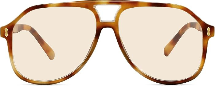 Square Oversized Aviator Sunglasses UV400 for Women | Amazon (US)