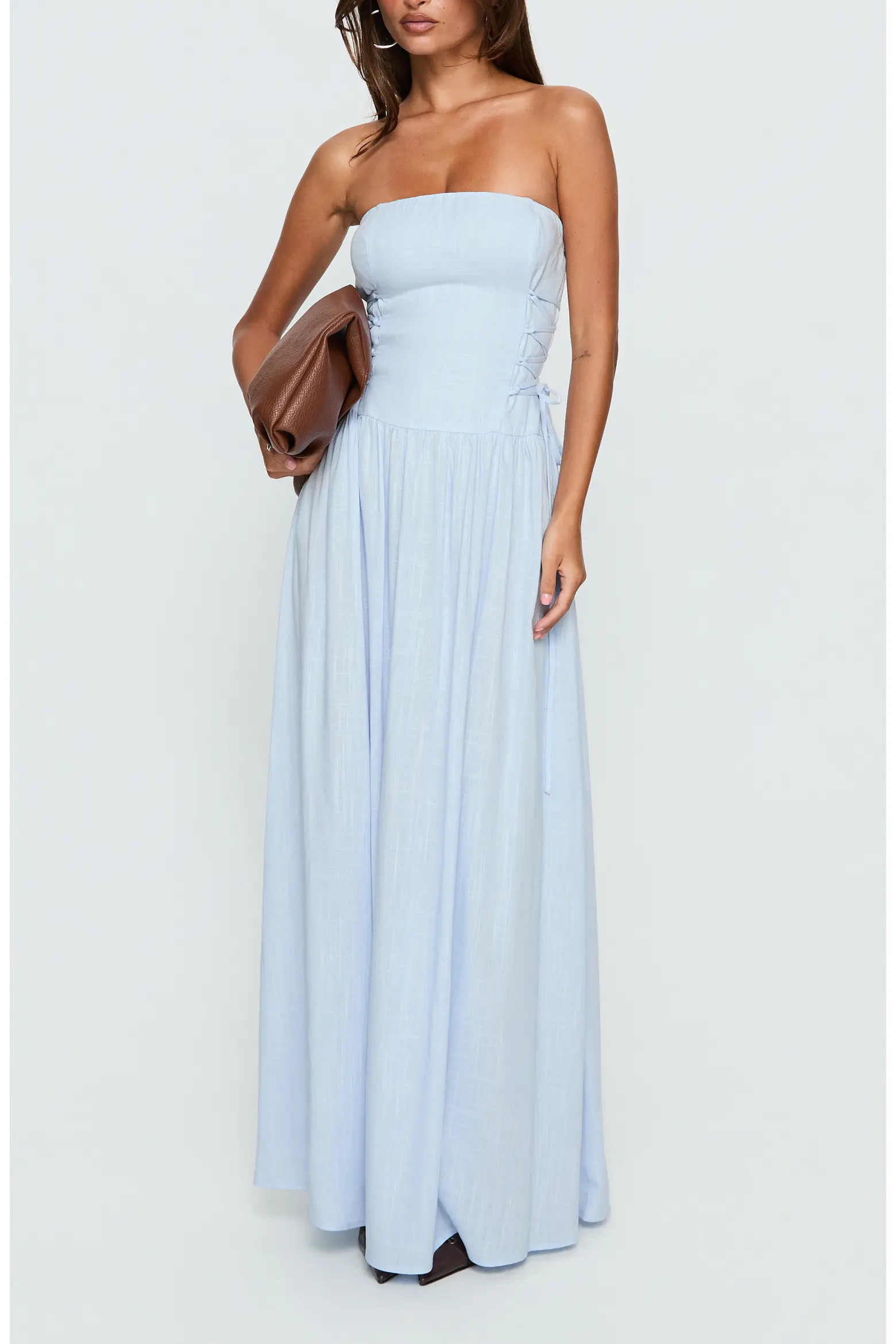 So Far So Good Strapless Linen Blend Maxi Dress (Women) | Nordstrom | Nordstrom