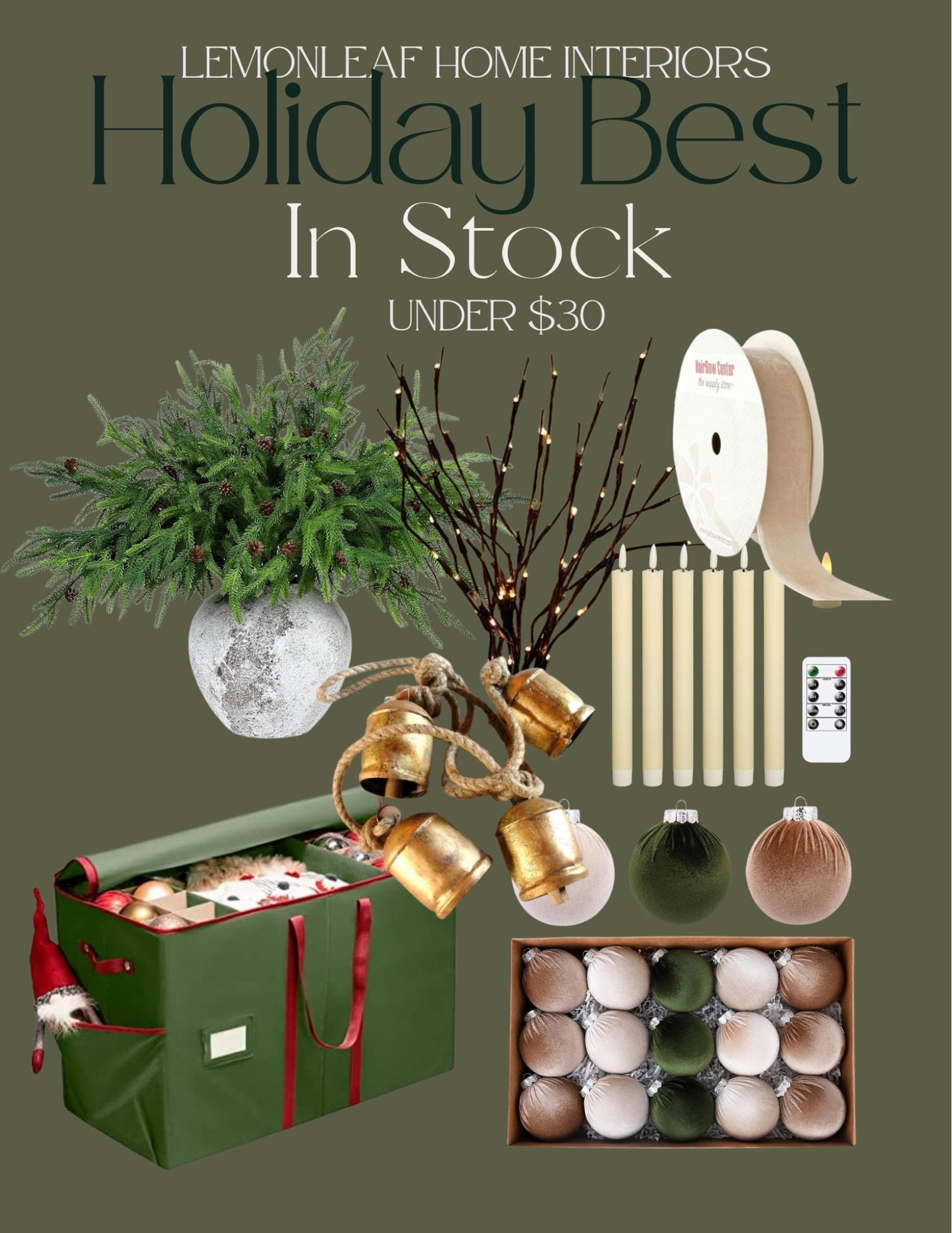 Amazon holiday decor in stock. These Christmas decor items are under $30


#LTKHoliday #LTKfindsunder50 #LTKhome