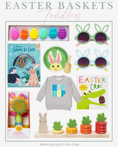 Do you need Easter basket ideas for toddlers? Here’s some great bunny themed gifts that will be perfect for their basket.

#EasterBaskets #Easter #EasterBasketIdeas #EasterGiftGuide#ToddlerEasterBaskets #ToddlerGifts 

#LTKfamily #LTKSeasonal #LTKkids