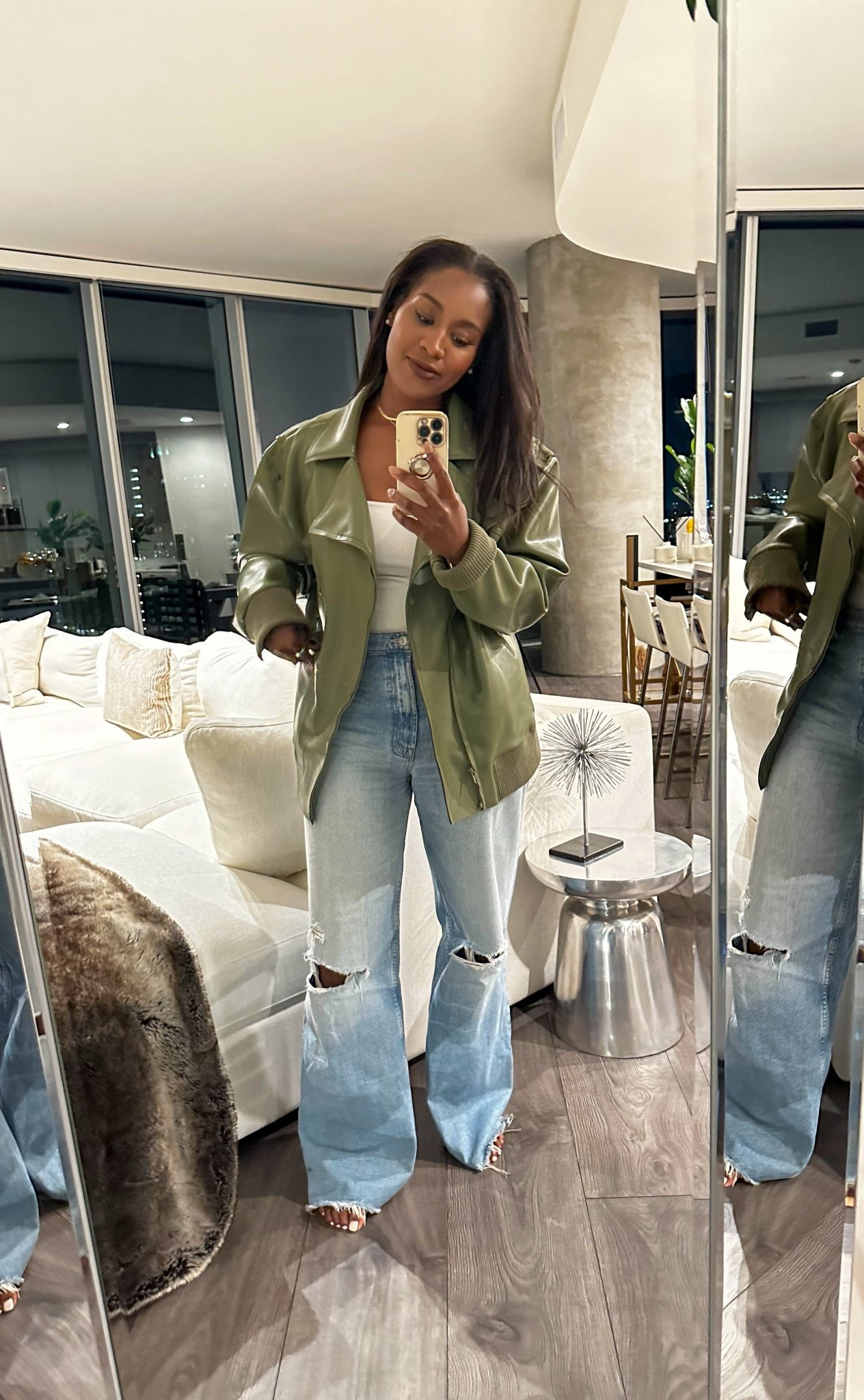 🫒🫒🫒 
Norma Kamali Jacket size M
Bodysuit size M

#LTKootd #LTKdayinmylife #LTKgrwm