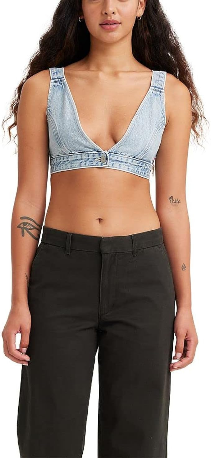 Levi's Women's Joli Denim Crop Top | Amazon (US)