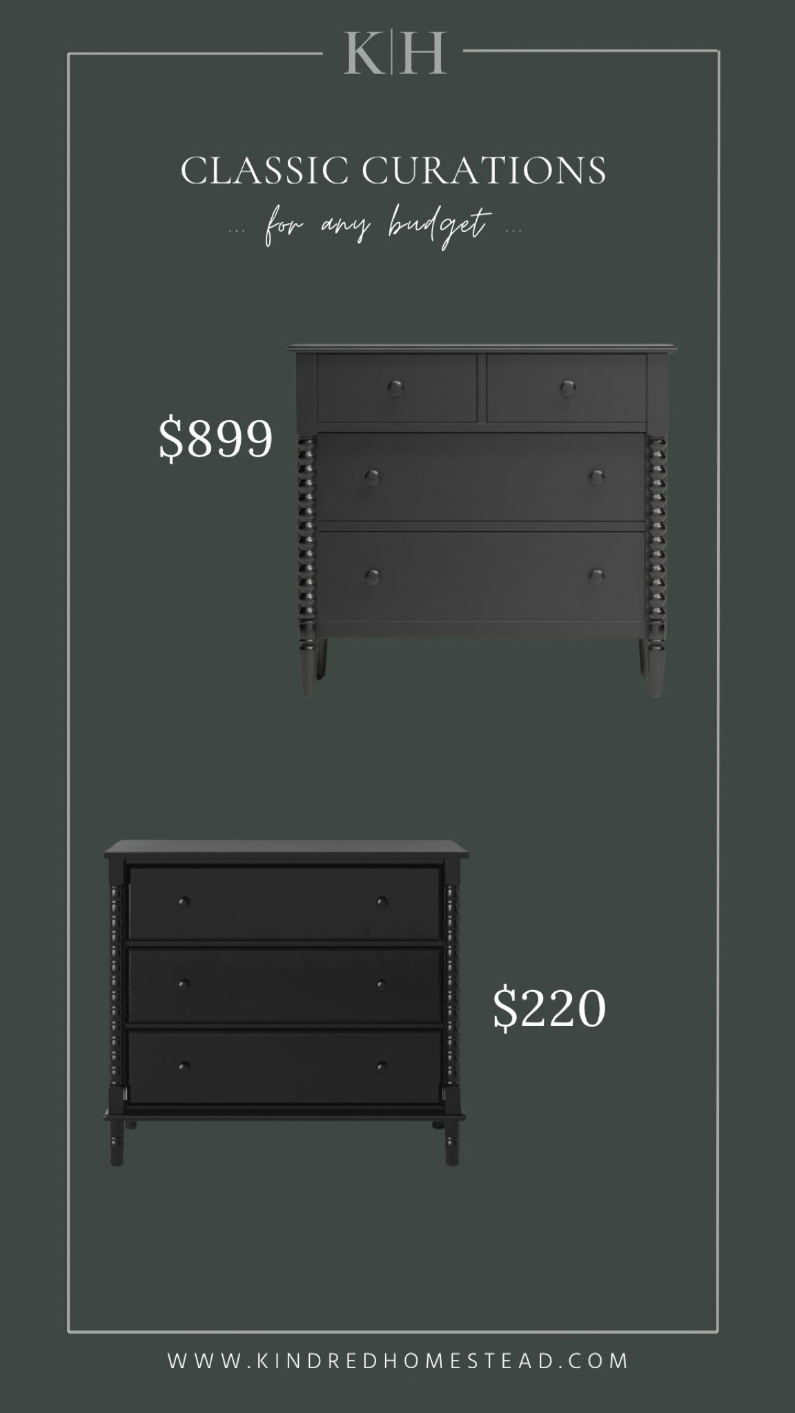 Classically curated finds including Jenny Lind inspired spindle dressers in black- perfect for timelessly collected homes and home decor with charm and English inspired character and design styles!

#LTKHome