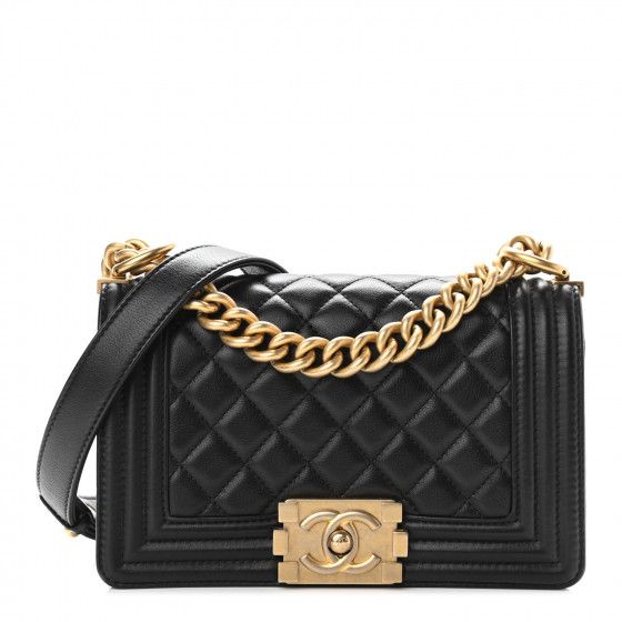 CHANEL

Calfskin Quilted Small Boy Flap Black | Fashionphile