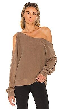 Lanston One Shoulder Pullover in Toast from Revolve.com | Revolve Clothing (Global)