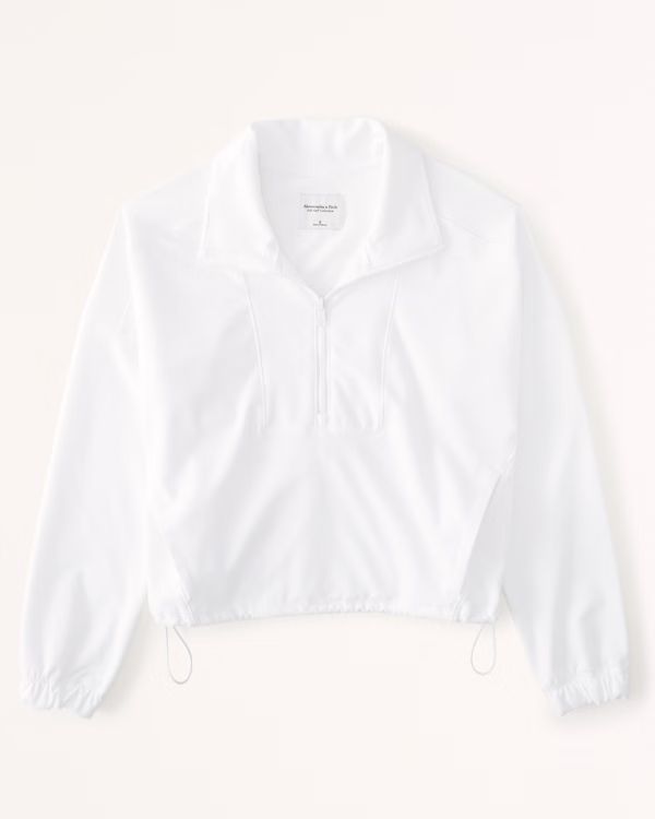 Cinched Contour Half-Zip Sweatshirt | Abercrombie & Fitch (US)