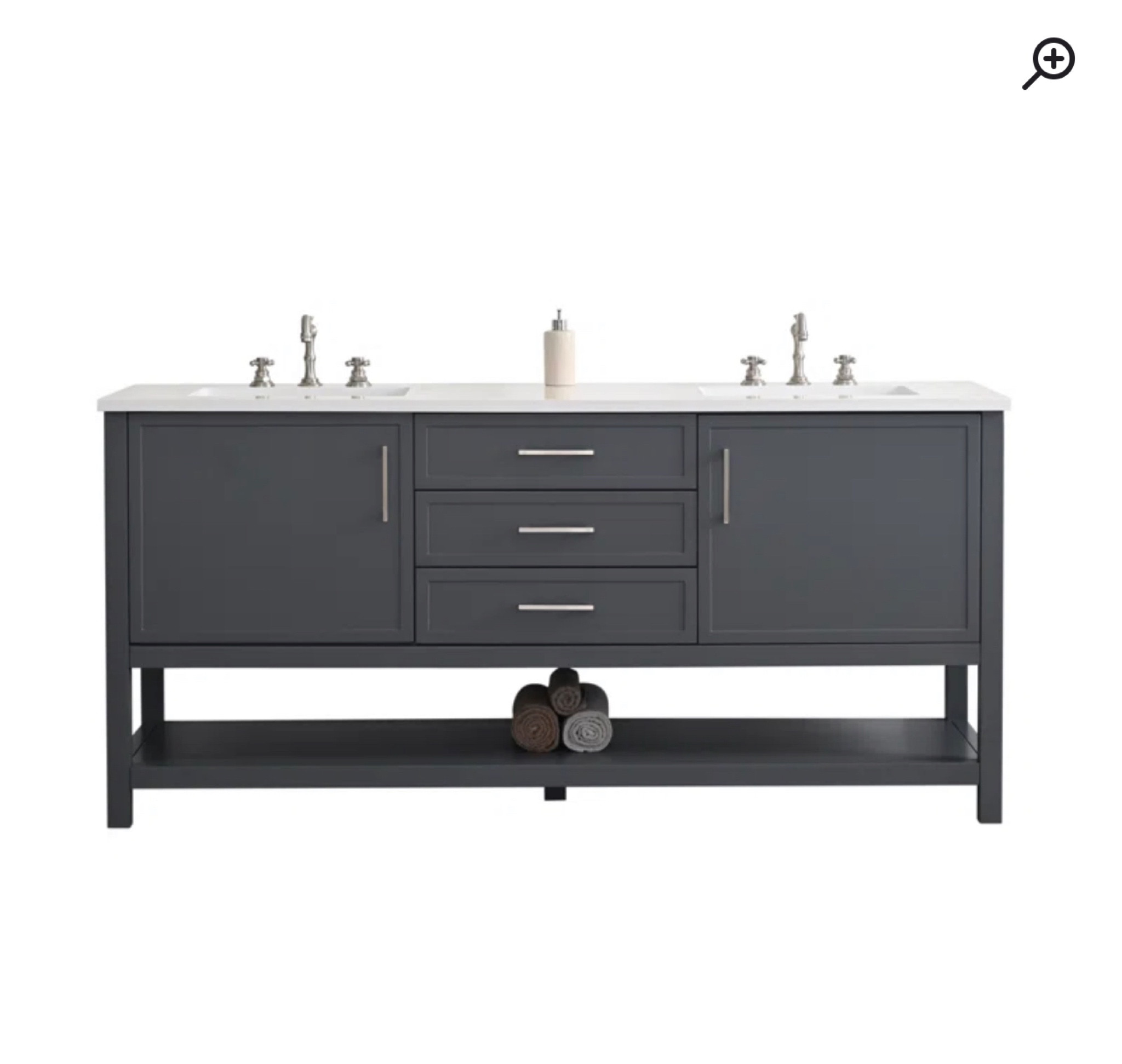 Double sink stone top vanity

#LTKhome