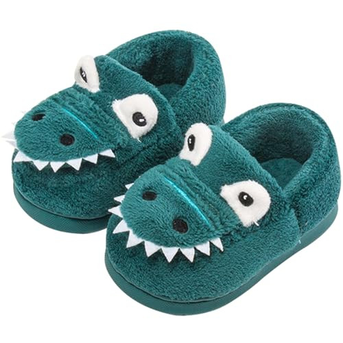 Toddler Slippers Boys Girls Kids Dinosaur Bunny House Slipper Non-slip Warm Winter Soft Fuzzy Ind... | Amazon (US)