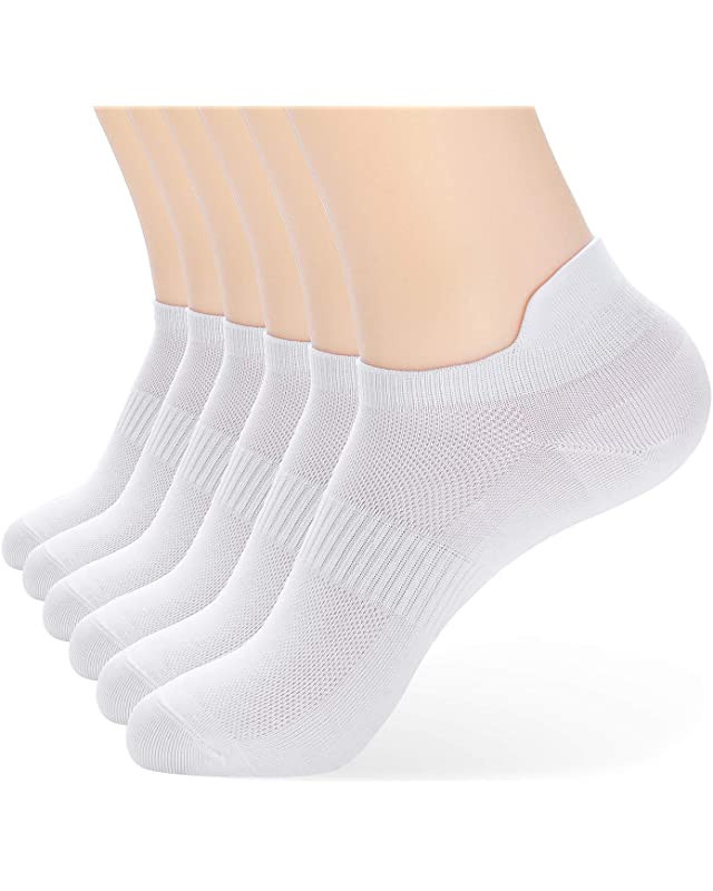 CS CELERSPORT Ankle Athletic Running Socks Low Cut Sports Tab Socks for Men and Women (6 Pairs) | Amazon (US)