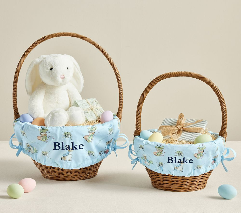 Peter Rabbit™ Garden Trellis Easter Basket Liners | Pottery Barn Kids