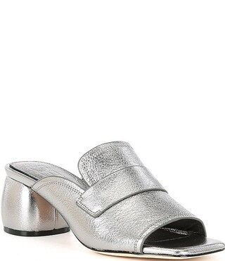 Deltan Baker Leather Block Heel Sandals | Dillard's | Dillard's