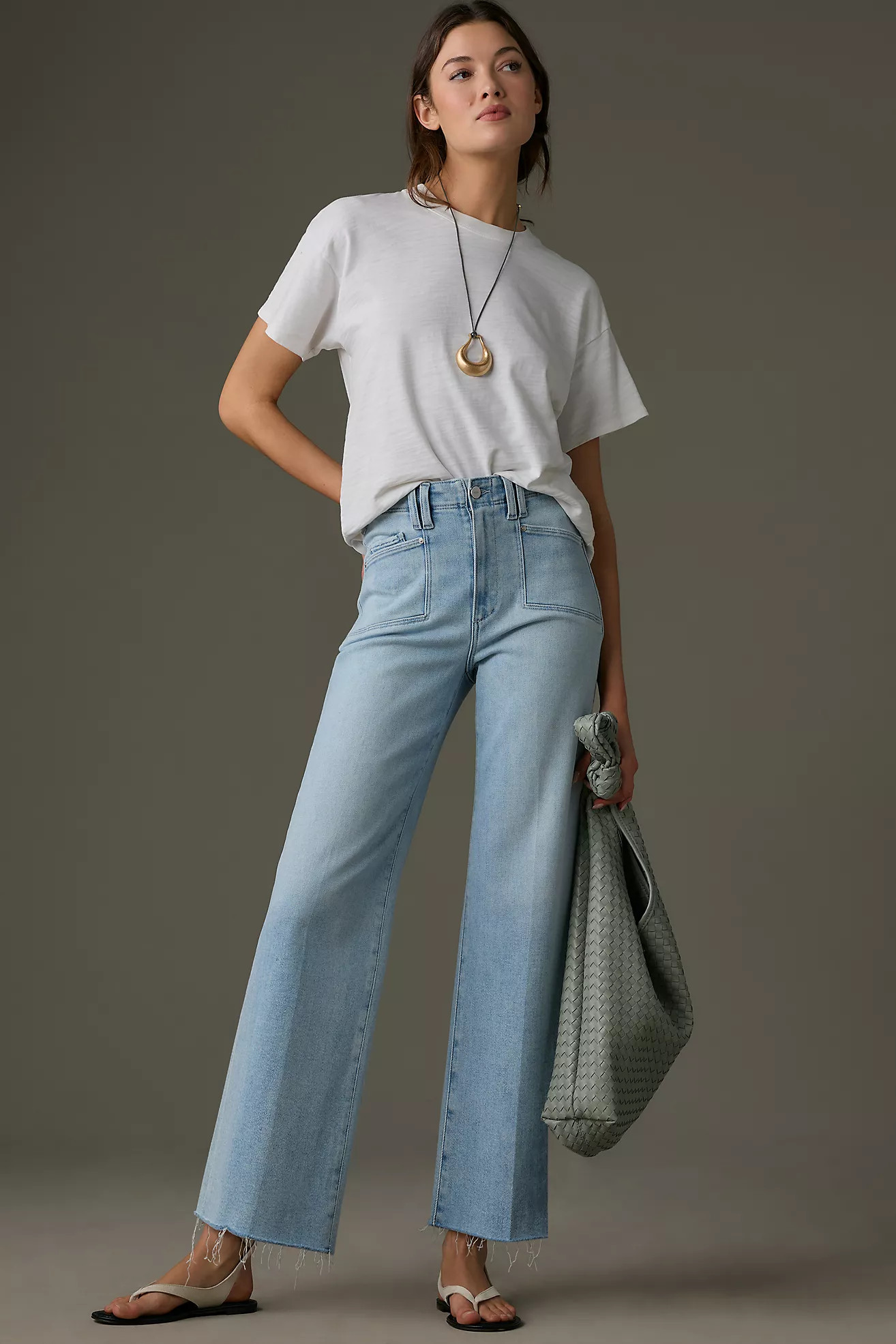 PAIGE The Anessa High-Rise Crop Wide-Leg Jeans | Anthropologie (US)