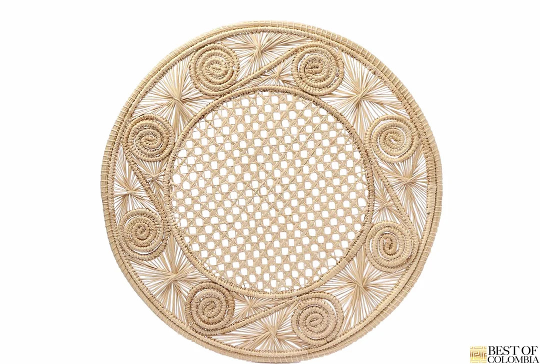 Caracol Iraca Straw Placemats & Coasters High Quality 3 Sizes 13 13.8 15 - Etsy | Etsy (US)