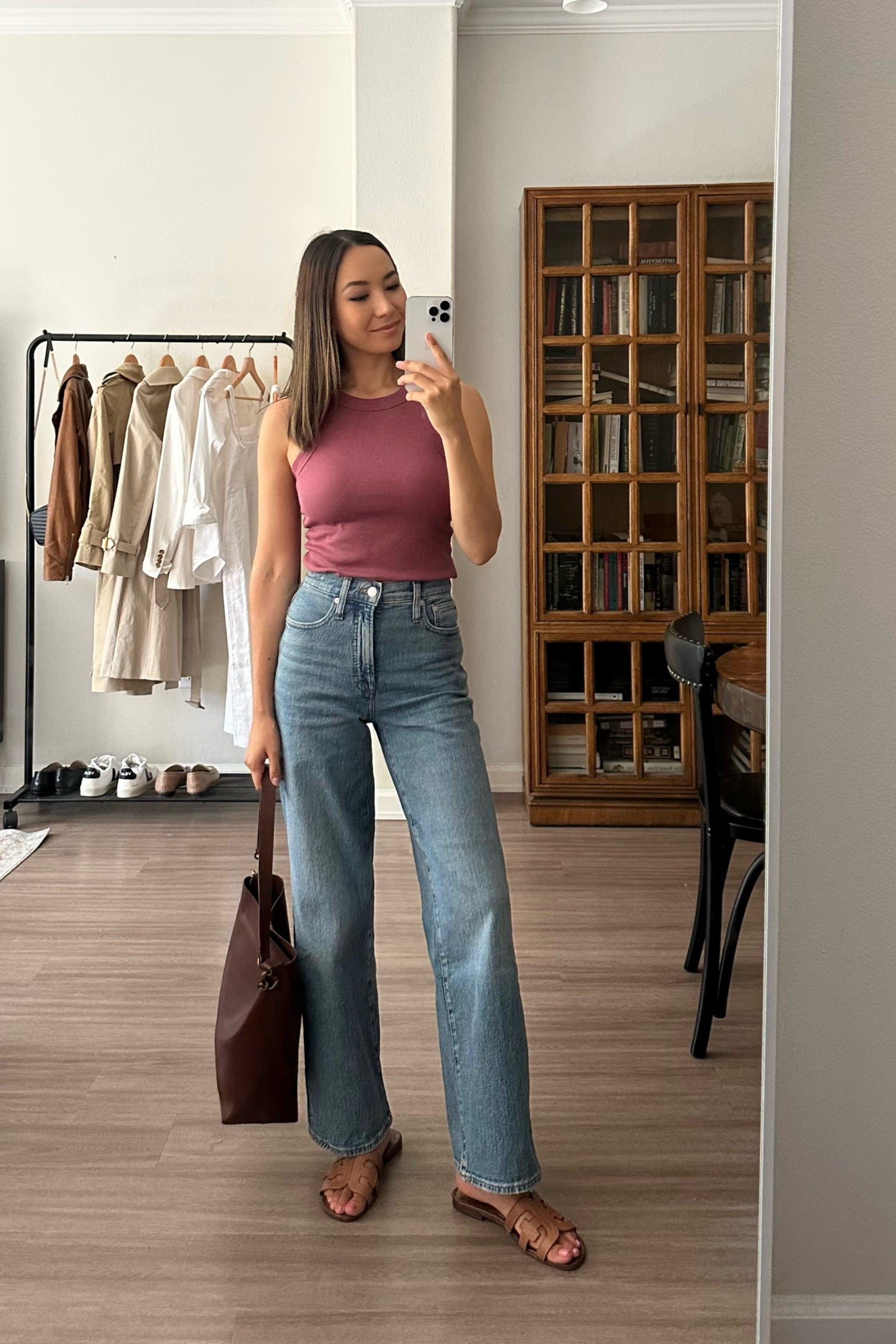 Casual summer outfit /

Wide leg jeans 23 runs a bit smaller than my other Madewell jeans
Tank xs 
 

#LTKSeasonal #LTKstyletip