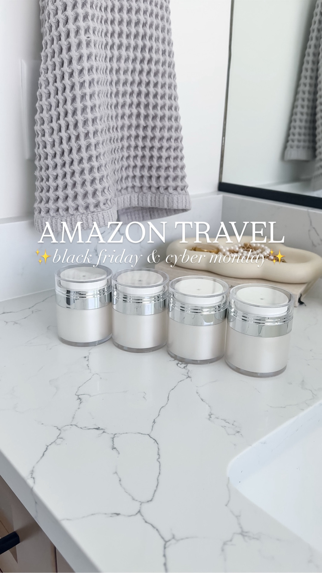 These travel pump jars from Amazon make the perfect stocking stuffer and are on sale for Black Friday and Cyber Monday! ✈️🩵

#amazonhome #stockingstuffers #thesistershoppers #amazongadget #travelgadget

#LTKTravel #LTKCyberWeek #LTKGiftGuide