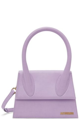 Purple 'Le Grand Chiquito' Top Handle Bag | SSENSE
