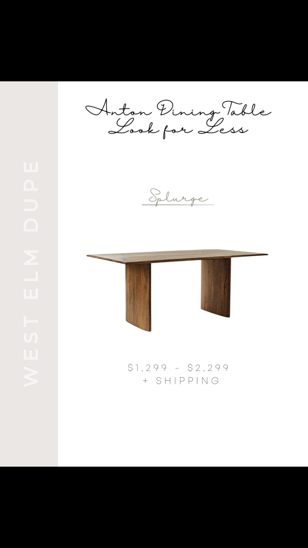 West Elm Anton Dining Table Dupe | West Elm Dupe | West Elm Look Alike | West Elm Look for Less | Splurge or Save | West Elm Anton Dining Collection | West Elm Mid Century Modern Dining Collection | Isanti Dining Table | Isanti Dining Collection | Mid Century Dining Table | Mid Century Dining Room Inspo | Mid Century Dining Room Inspiration | Mid Century Dining Table Design | Solid Wood Dining Table | Mid Century Dining Room Set | Ashley Isanti Dining Table 




#LTKStyleTip #LTKHome #LTKSaleAlert