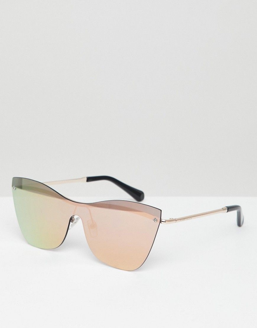 Hawkers Collins cat eye sunglasses in rose gold - Gold | ASOS US