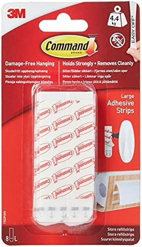 Command 17023P-ES Mounting Refill Strips - Large, Pack of 1 (8 Strips) - white | Amazon (UK)